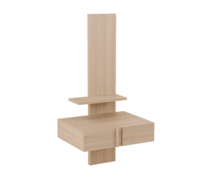 Bedside shelf unit with 1 drawer L.55 cm