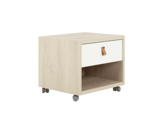 Lodge single drawer unit on castors